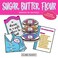 Coloring Broadway - Waitress Inspired Stickers (Set of 4) &acirc;&euro;&oelig;Sugar, Butter, Flour&acirc;&euro; Collection, Broadway Musical Merchandise, Die-Cut &amp; Bubble Free, Ideal Gift for Theatre Lovers