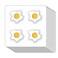 Fried Egg Stickers 1in for Scrapbooking, Arts, Craft, Kids DIY, Calendars Journals 80-Pack