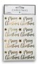 Christmas Gold Foil ''Merry Christmas'' Stickers - Foil Adhesive Decals for Crafts &amp; Scrapbooks - 48 Pieces