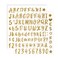YKYUASD 790 Pcs 10 Sheets Vinyl Gold Alphanumeric Stickers Self-Adhesive Letter Stickers with Number and Symbol for DIY, Glass,Classroom Decor, Address Number, Door, Window, Car (Gold,1inch)