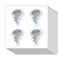 Tornado Stickers 1in Weather for Scrapbooking, Arts, Craft, Kids DIY, Calendars Journals 80-Pack