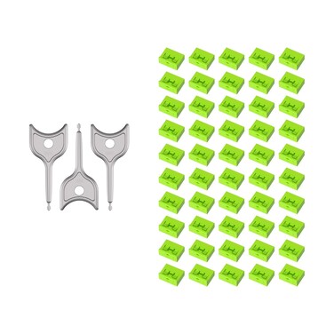 50Pcs USB Port Blocker with 3 Key,Locking USB Port/Dust Blocker,USB-A Dust Cap Female Port Plug Protector, Compatible with USB-A Ports,Computers,TVs,Routers (Green)