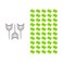 50Pcs USB Port Blocker with 3 Key,Locking USB Port/Dust Blocker,USB-A Dust Cap Female Port Plug Protector, Compatible with USB-A Ports,Computers,TVs,Routers (Green)