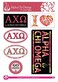Alpha Chi Omega - Sticker Sheet - Lifestyle Theme