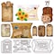 GLOBLELAND Pillow Box Cutting Dies Stamp Cut Dies Bookmark Die Cuts Label Cutting Die for Scrapbooking Card Making Journal Embossing Paper Craft Decor