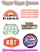 Kappa Kappa Gamma - Sticker Sheet - Retro Theme