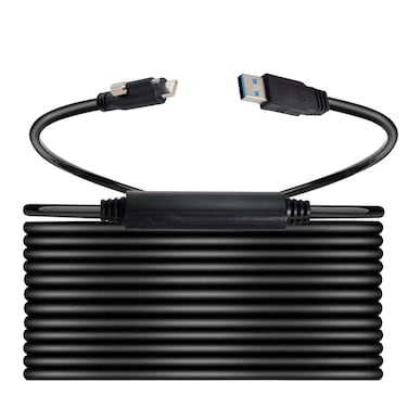 CY Cable USB-C USB 3.1 Type-C Locking Connector to Standard USB3.0 Data Cable with Panel Mount Screw (8.0m)