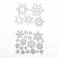 Christmas Snowflake Metal Die Cuts,Merry Christmas Snow Flower Cutting Dies Stencils for DIY Scrapbooking Album Decorative Embossing Paper Dies for Card Making