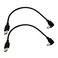 Seadream Angled Printer Cable 2Pack USB 2.0 Type A Male to USB 2.0 Type B Male Up Angled Printer Scanner Cable 90 Degree Angled (Up Angled)