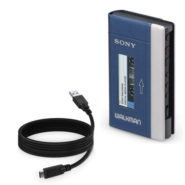BoxWave Cable Compatible with Sony NW-A100TPS - DirectSync - USB 3.0 A to USB 3.1 Type C, USB C Charge and Sync Cable for Sony NW-A100TPS - 6ft - Black
