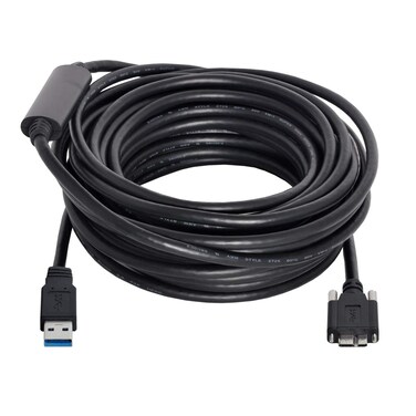 chenyang Micro USB 3.0 Cable, USB 3.0 Type A Male to Micro B Male Cable with Repeater Chipset/Mount Panel Screws 8.0M.