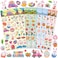 Easter Puffy Stickers for Kids, 364Pcs Cute Easter 3D Stickers for Scrapbooking DIY Phone Diary, Including Rabbit, Egg, Carrots, Chicke and More