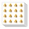 Honey Bee Comb Planner Stickers, 0.5 Inch Scrapbooking Calendar Kids Crafting 208-Pack