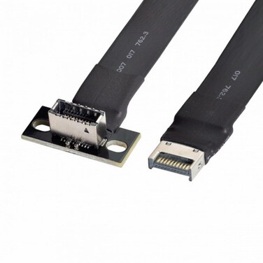 CY Cable USB 3.2 Type-E IDC 20Pin Front Panel Header Male to Female Extension Cable 20Gbps