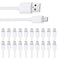 Smays USB C Charger Cable 20-Pack Bulk, Type C Android Cord 3.3ft Multipack