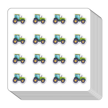 Farm Tractor Planner Stickers, 0.5in Scrapbooking Kids DIY Calendar Crafting 208-Pack