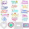 AIFUDA Metal Die Cuts for Card Making, 15 Pcs Holiday Greetings Word Cutting Dies and 2 Pcs Frame Metal Die Cuts Rectangle Die Cut Shapes Heart Cutting Dies for DIY Scrapbooking Craft Supplies