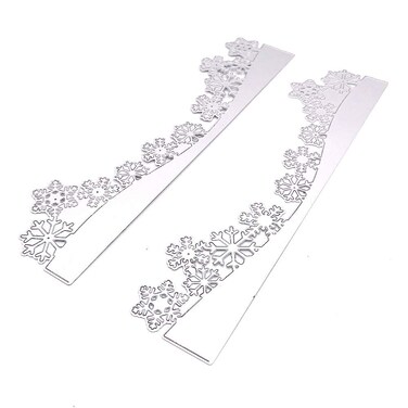 KSCRAFT Slimline Snowflake Borders Metal Cutting Dies Stencils for DIY Scrapbooking/Photo Album Decorative Embossing DIY Paper Cards