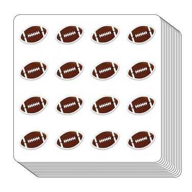 Football Ball Planner Stickers, 0.5in Monthly Scrapbooking Kids DIY Arts Crafting 208-Pack