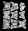 Butterfly Metal Die Cuts 9 Pieces for Card Making Butterfly Cutting Dies Stencils Decorative Embossing for DIY Cards, Paper Crafts, Scrapbooking, Photo Albums (Butterfly)
