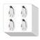 Penguin Stickers 1in for Scrapbooking, Arts, Craft, Kids DIY, Journals 80-Pack