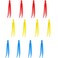 12 Count Plastic Tweezers for Kids,Science Nature Observation Tools for Students Spring Outing (Yellow Blue and Red)