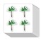 Palm Tree Tropical Stickers 1in for Scrapbooking, Arts, Craft, Kids DIY Journals 80-Pack