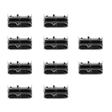 CY Connector 10pcs Micro USB 3.0 10pin Female Socket Receptacle Board Mount SMT Type 5.2mm Height for SSD USB Hard Disk