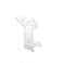 LZBRDY Sportswoman Playing Volleyball Metal Cutting Dies for Scrapbooking and Card Making