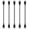 5-Pack 12-Inch 60W USB-C to USB C Cable - Short Multipack USBC-C Cord
