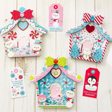 KSCRAFT Christmas Gingerbread House Shaker Metal Cutting Dies Stencils for DIY Scrapbooking/Photo Album Decorative Embossing DIY Paper Cards