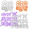 17 Pcs Embossing Template Cutting Dies, AIFUDA Butterfly and Flower Leaves Metal Cutting Dies for DIY Scrapbook Photo Frame Card Album