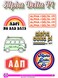 Alpha Delta Pi - Sticker Sheet - Retro Theme