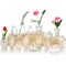 Glass Bud Vase 15 Pcs for Centerpieces Wedding,Home Decor,Bud Vases in Bulk for Flowers,Small Vases for Christmas,Birthday Party,Wedding,Valentine&#39;s Day,Mother&#39;s Day,Other Events Decorations(Clear)