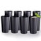 MIYOPESI 26oz Stackable Plastic Water Tumblers (Set of 12), Shatter-Proof Plastic Cups, Reusable Plastic Drinking Glasses, BPA-Free, Dishwasher-Safe, Heat-Resistant, Microwave-Safe (Black)