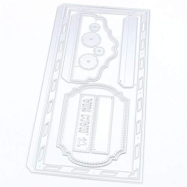 KSCRAFT Slimline Airmail Envelope Metal Cutting Dies Stencils for DIY Scrapbooking Decorative Embossing DIY Paper Cards