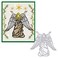 ALIBBON Merry Christmas Angel Die Cuts for Card Making, Goddess Cutting Dies Metal Template Molds, Fairy Dies for Crafting DIY Photo Album Paper Embossing Scrapbooking Supplies