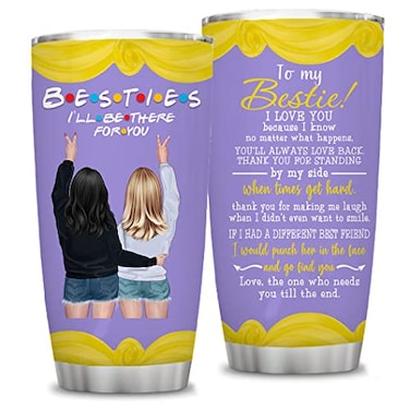 ATHAND Friend Gifts for Women,20 oz You Are My Person Tumbler Cups with Lid, Stainless Steel, Double Wall, To my Bestie Insulated Tumblers Travel Coffee Mug, Birthday Christmas Gifts For Her,1 Pcs