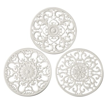 Extra Thick Silicone Trivet Mat for Hot Dishes, Hot Pots and Pans, Pot Holder, Hot Pad to Portect Your Table and Countertop, Kitchen Decor and Accessories,White, Set of 3