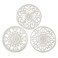 Extra Thick Silicone Trivet Mat for Hot Dishes, Hot Pots and Pans, Pot Holder, Hot Pad to Portect Your Table and Countertop, Kitchen Decor and Accessories,White, Set of 3