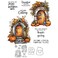 YIXUAN Autumn Days Pumpkins Stone Gate Clear Stamps and Metal Cutting Dies Set with Package Envelope Box for Card Making DIY Scrapbooking Supplies Silicone Stamp Knife Mold for Crafts Decor