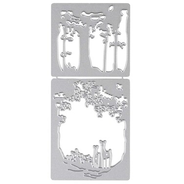 Cutting Dies Metal, Metallic Cutting Dies, Christmas Wallpapers Metal Embossing Stencils for DIY Scrapbooking Photo Album Decorative DIY Paper Cards Making Gift Debossing Border