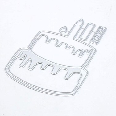 KSCRAFT Cute Cake Shaker Metal Cutting Dies Stencils for DIY Scrapbooking/Photo Album Decorative Embossing DIY Paper Cards