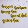 KSCRAFT Bee Sentiments Shadow Words Metal Cutting Dies Stencils for DIY Scrapbooking Decorative Embossing DIY Paper Card