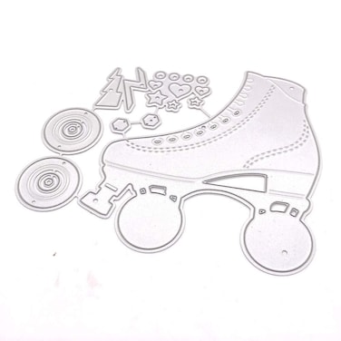 KSCRAFT Roller Skate Metal Cutting Dies Stencils for DIY Scrapbooking/Photo Album Decorative Embossing DIY Paper Cards