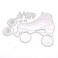 KSCRAFT Roller Skate Metal Cutting Dies Stencils for DIY Scrapbooking/Photo Album Decorative Embossing DIY Paper Cards