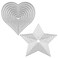 Valentines Cutting Dies Metal, Love Heart Star Nesting Metal Embossing Stencils for DIY Scrapbooking Photo Album Decorative DIY Paper Cards Making Gift Supplies