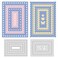 12Pcs Rectangle Die Cut Frame Cutting Dies Layered Stencils Background Die Cuts for Card Making INFUNLY Metal Die Cuts for DIY Crafting Scrapbooking Decor