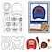 GLOBLELAND Baseball Theme Clear Stamps and Die Cuts Baseball Cap Gloves Bat Silicone Stamp Cards and Metal Cutting Die for Card Making and DIY Embossing Scrapbooking