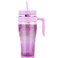 Hydraful 50 oz Tritan Plastic Tumbler with Lid and Straw and Handle - 100% Leak-Proof - Perfect for Iced Coffee, Smoothies, and Juice - Wide Mouth Reusable Water Bottle with Time Marker